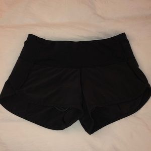 Black lulu lemon shorts